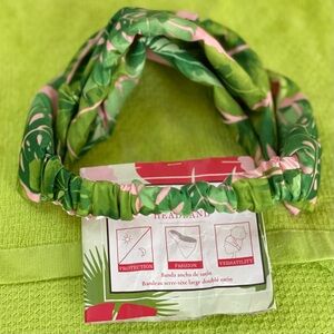 Adama Wide, Satin-Lined Headband, NEW